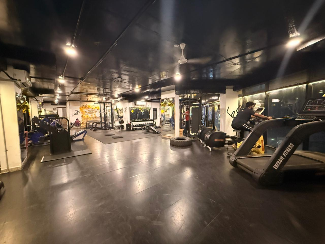 Full facility view with equipment and training space